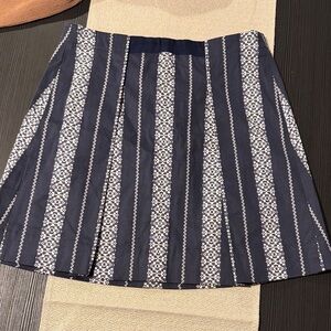 Draper james Navy and White Patterned Women's Skirt